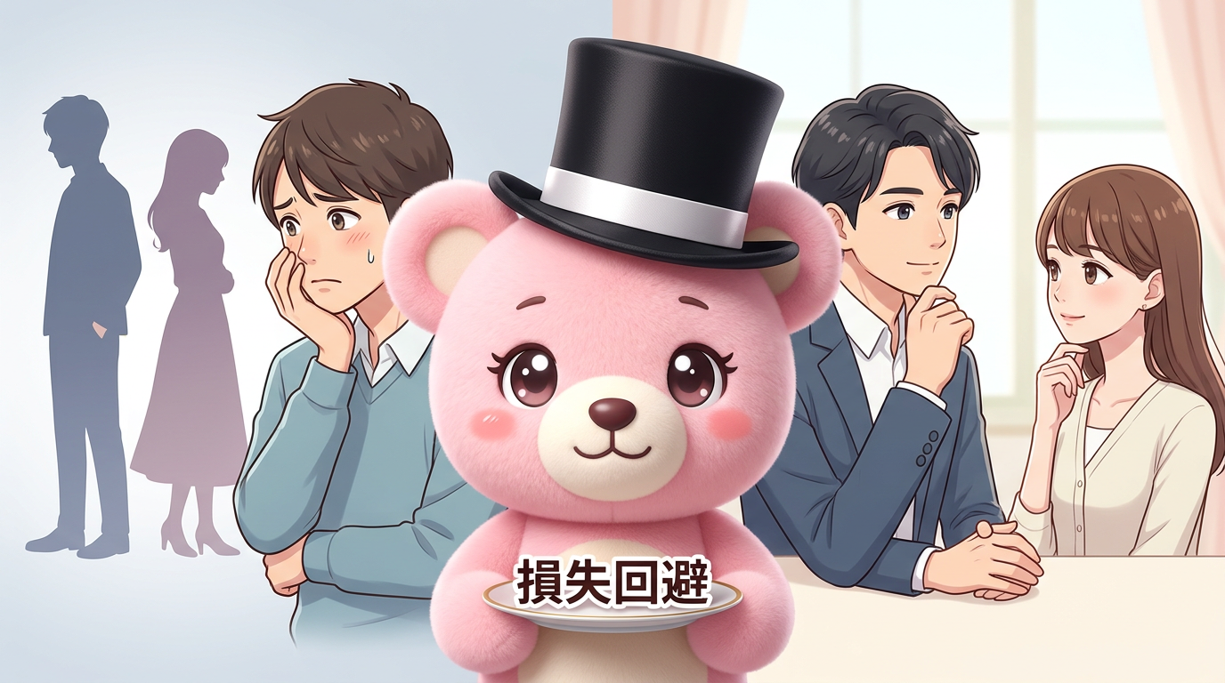 婚活で決断できないのはなぜ？損失回避から考える後悔しないお相手選び