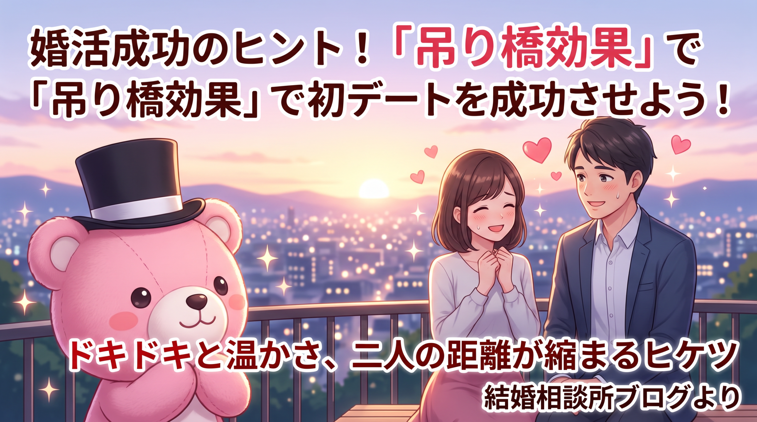 婚活でドキドキすると好きになる？「吊り橋効果」から考える恋愛感情